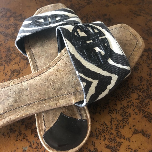 Antonio Melani zebra print canvas slides 9M - Picture 5 of 5